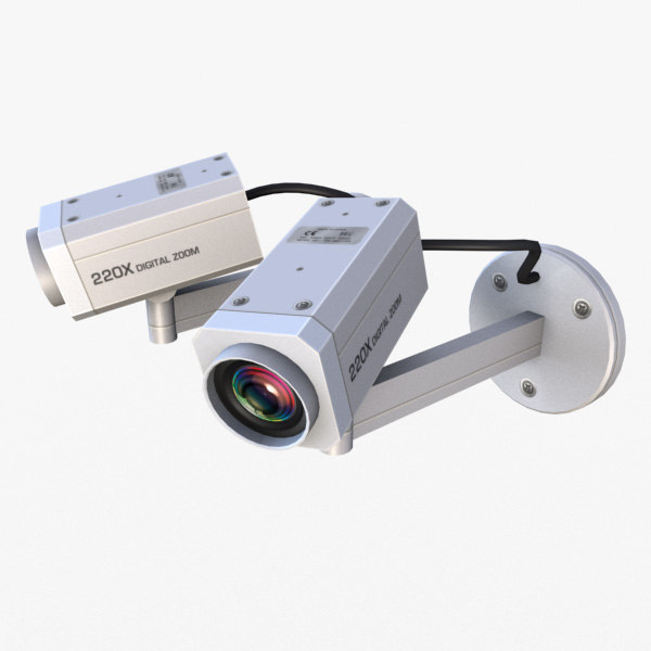 3dsmax retail security cameras