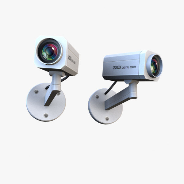 3dsmax retail security cameras