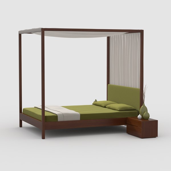 canopy bed cherry wood max