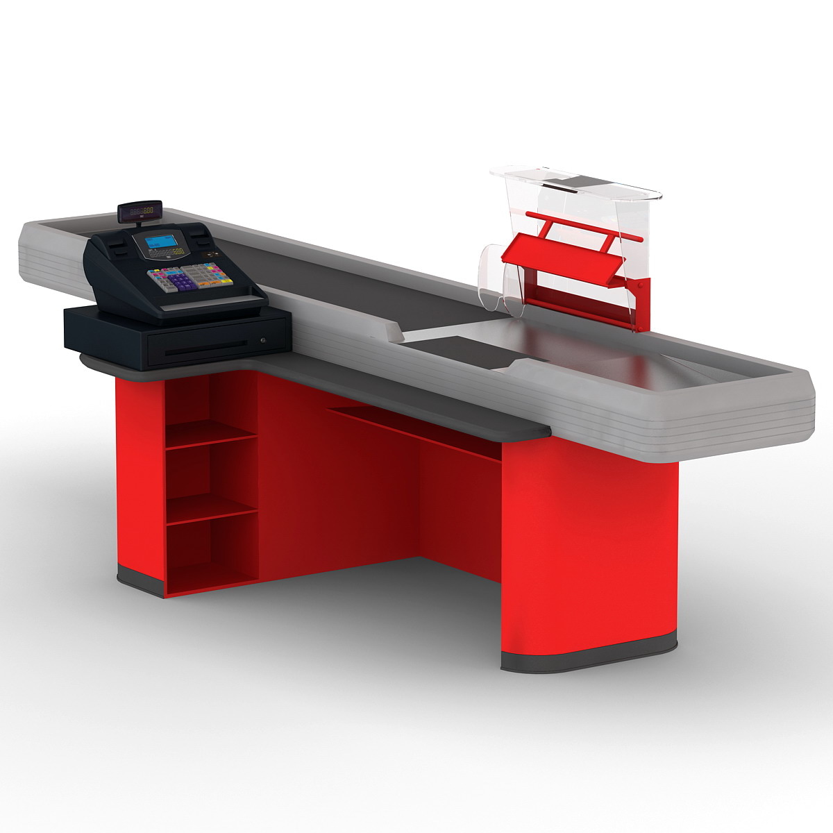 cash counter 4 3d model
