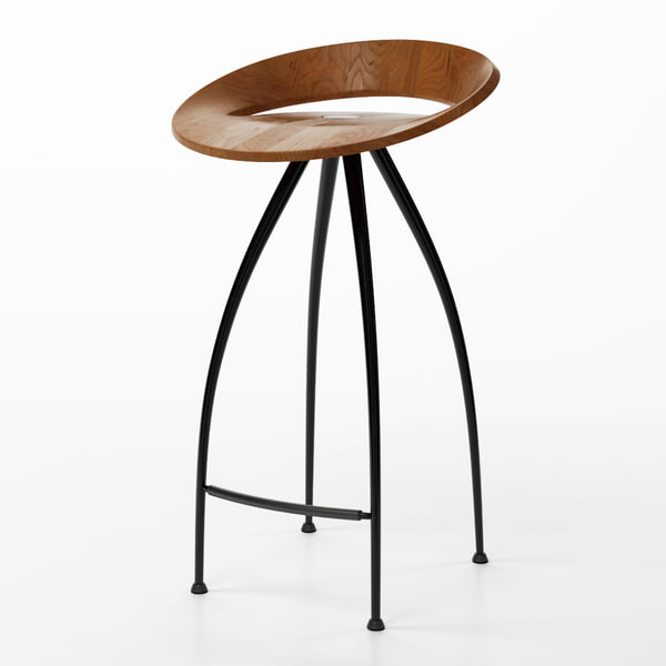 lyra stool design magis 3d max