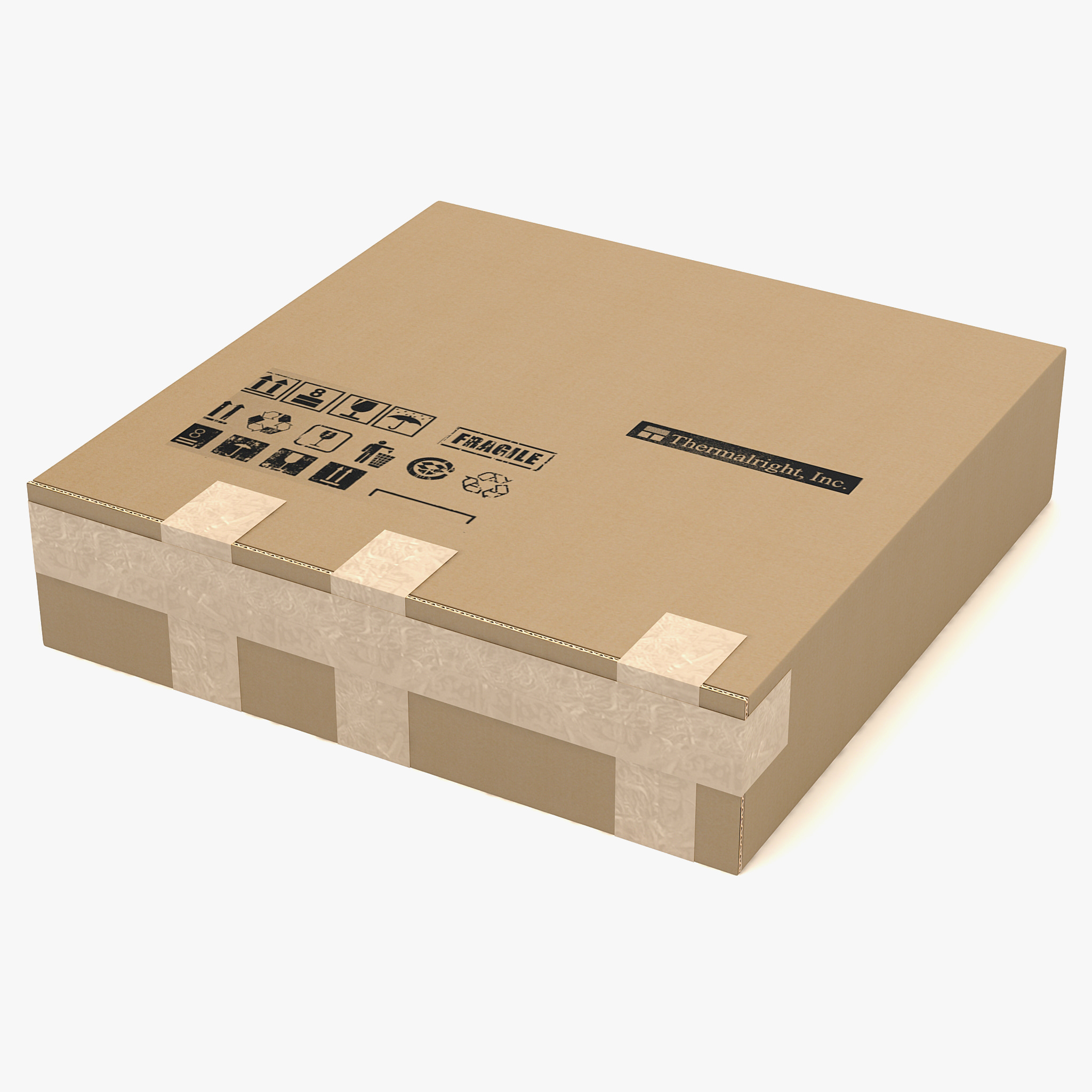 3ds max cardboard box 3