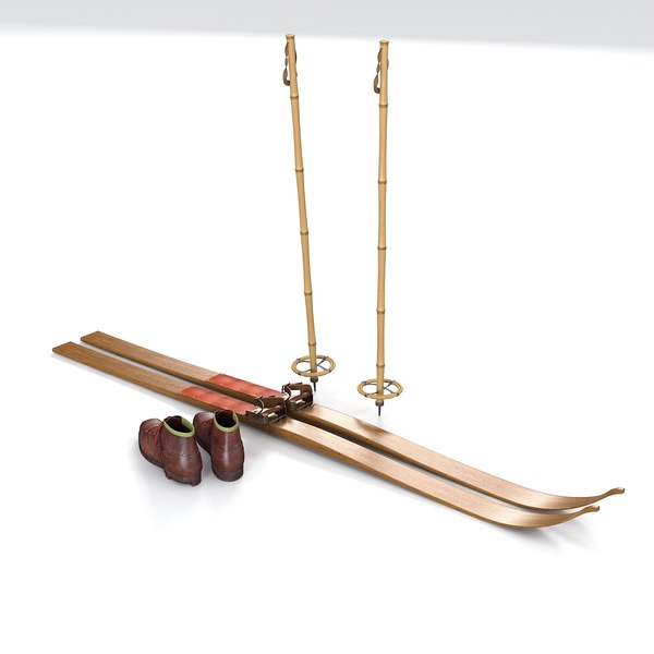 max vintage ski equipment set