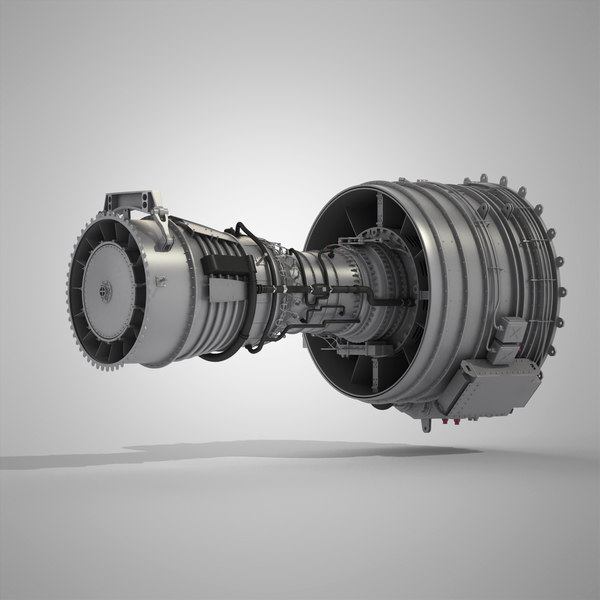cfm56 turbofan aircraft engine 3d model