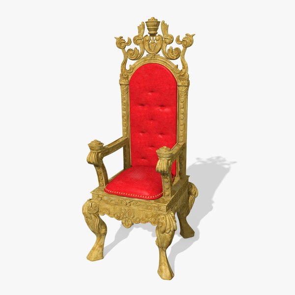3d king s throne chair