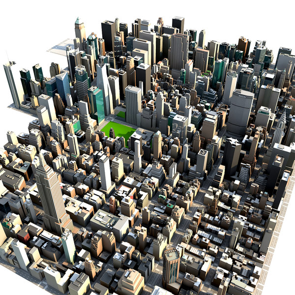 new york city manhattan 3d model