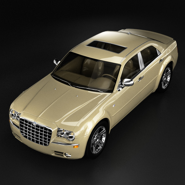 3d chrysler 300 luxury sedan