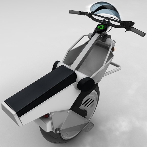 electric unicycle 3d model