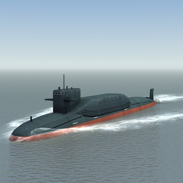 3d model type094 nuclear submarine