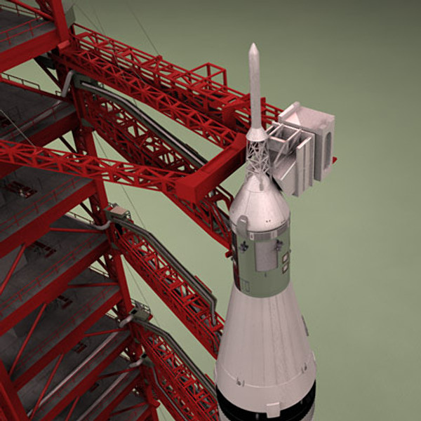 nasa crawler transporter saturn v 3d model