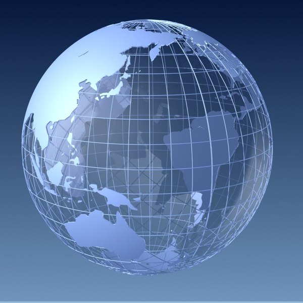 3d earth continents