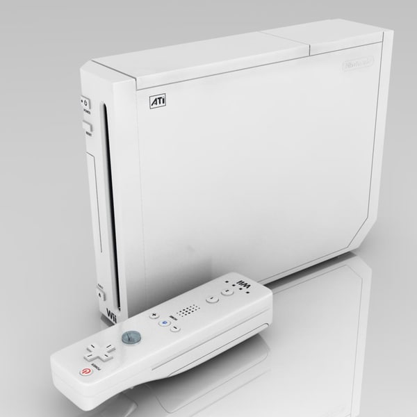 nintendo wii 3d model