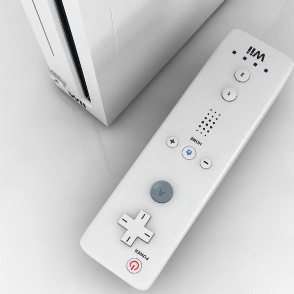 nintendo wii 3d model