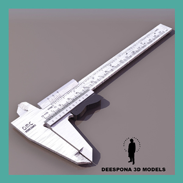 3ds max caliper caliber measuring ruler