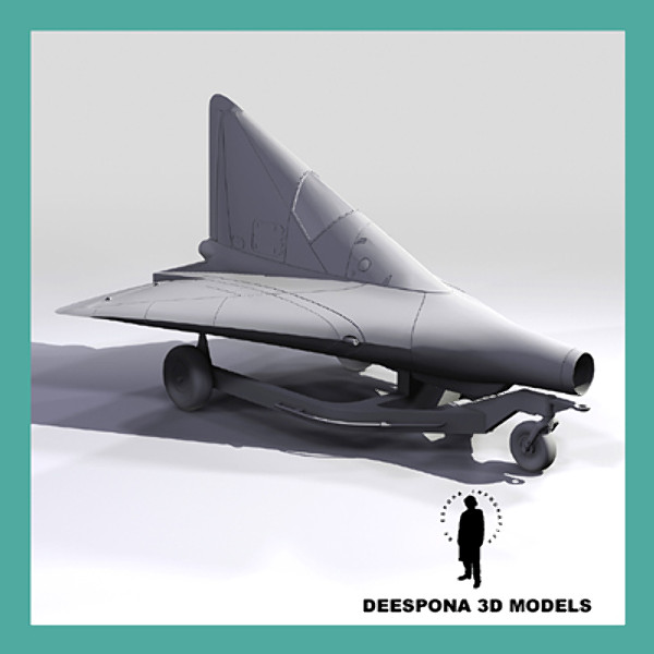 Experimental+German+WWII+Aircraft german experimental fighter 3d model - LIPPISCH GERMAN EXPERIMENTAL ...