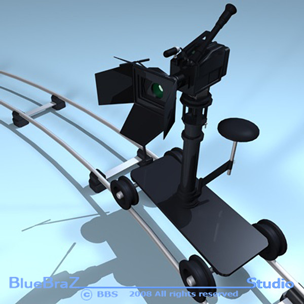 3d model professional camera dolly