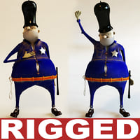 funny policeman 3d max