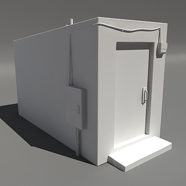 maya roof access stairwell door