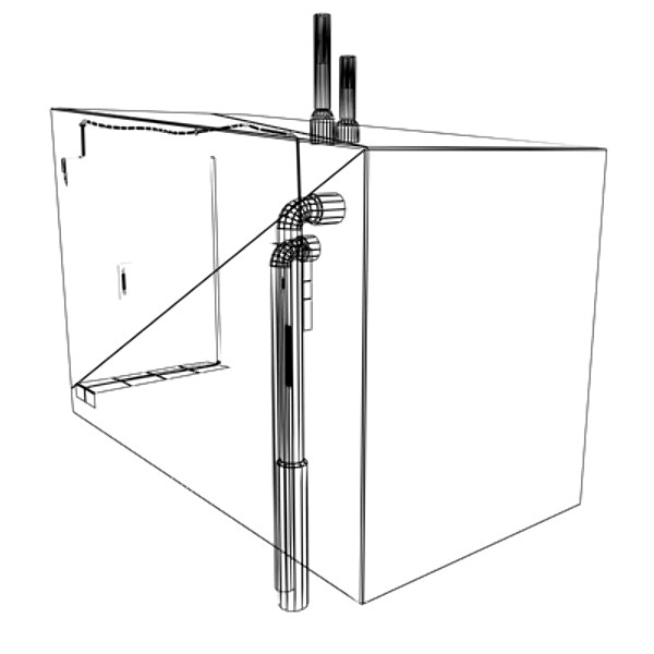 maya roof access stairwell door