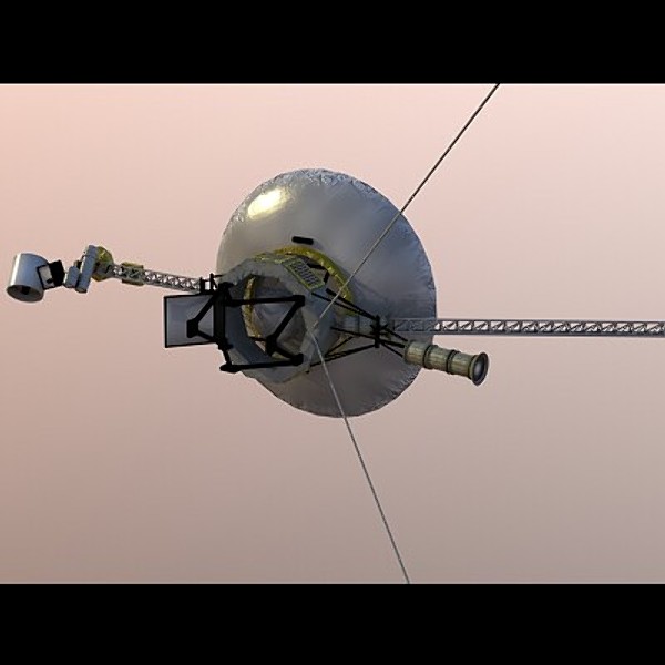 3ds max voyager 1 spacecraft