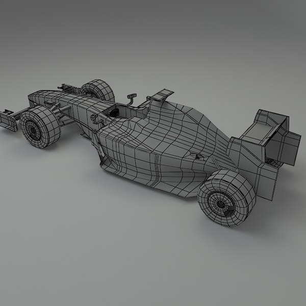 race car driver 3d model