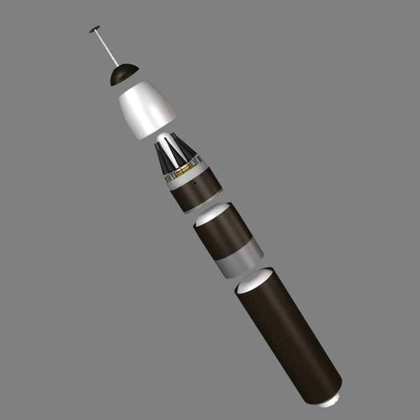 3dsmax trident ii d5 missile