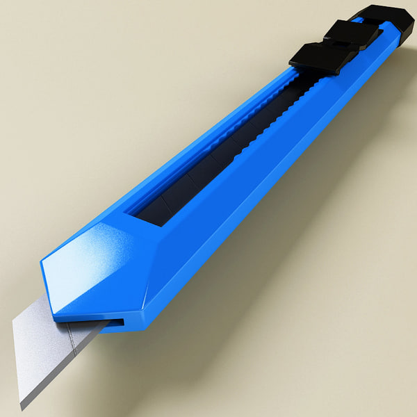 office slide lock cutter 3d model