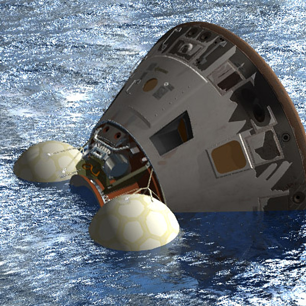 reentry apollo command module 3d model