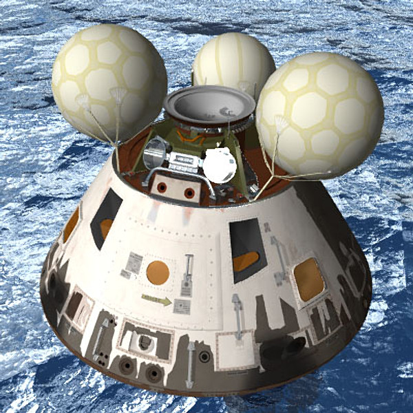 reentry apollo command module 3d model