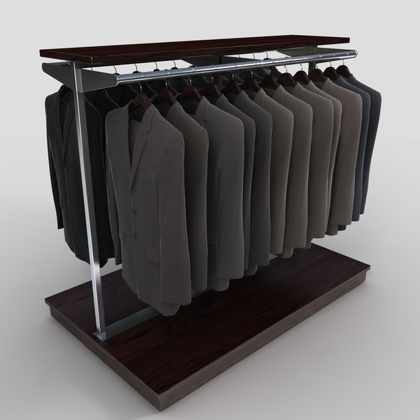 mens dress clothing displays 3d model