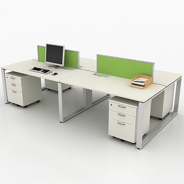 3d workstation office model