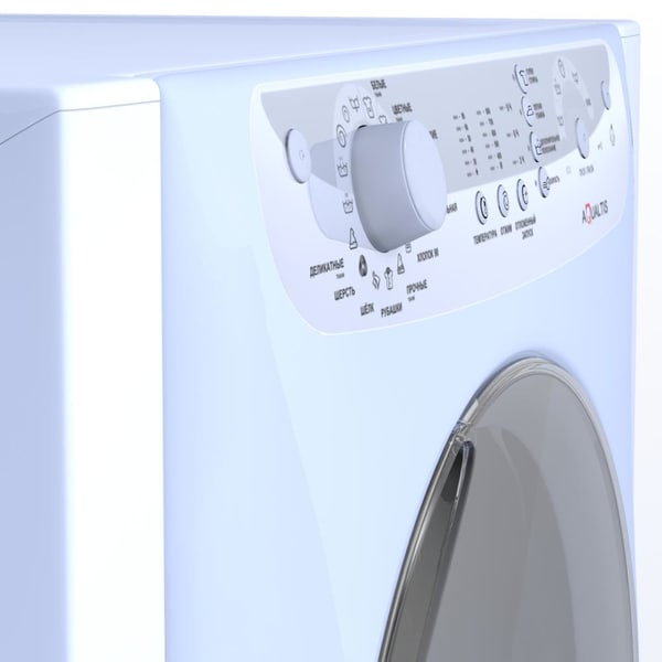 3d model of washing machine ariston aqualtis