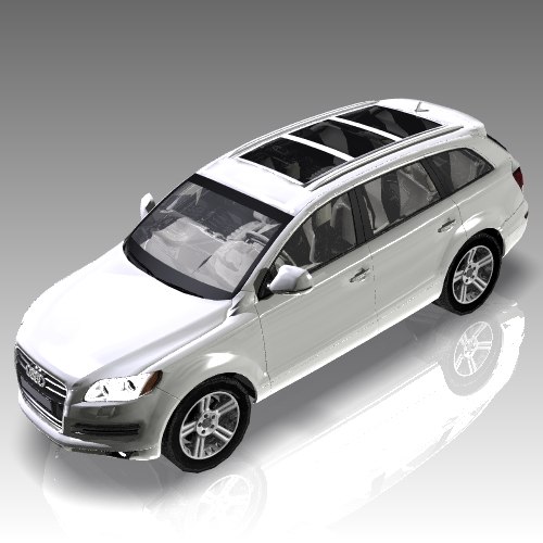 3d model car audi q7 luxury