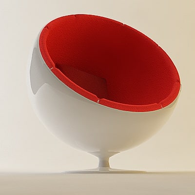 3d model egg chair