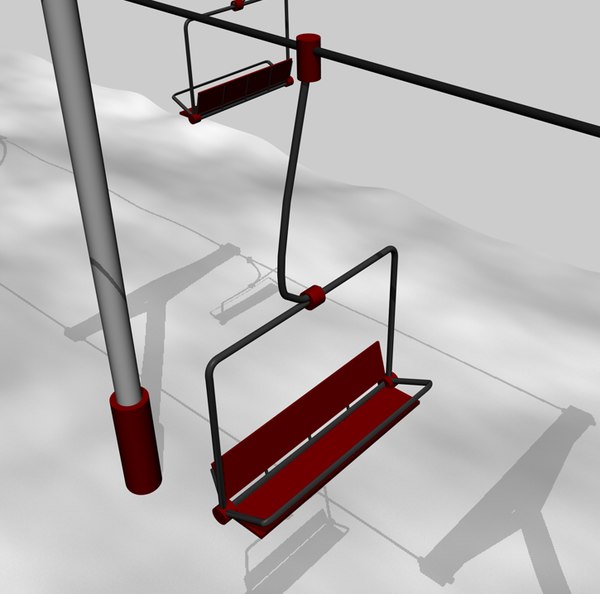 3d model simple ski lift chair Simple Ski Lift... by GFX_Artist