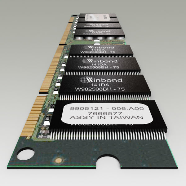 realistic computer ram memory 3ds