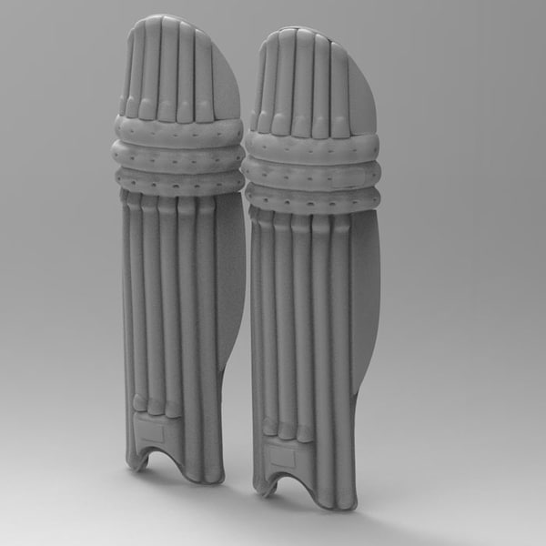 cricket pads 3d model