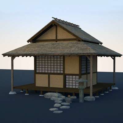 Japanese tea house model Japanese tea house model