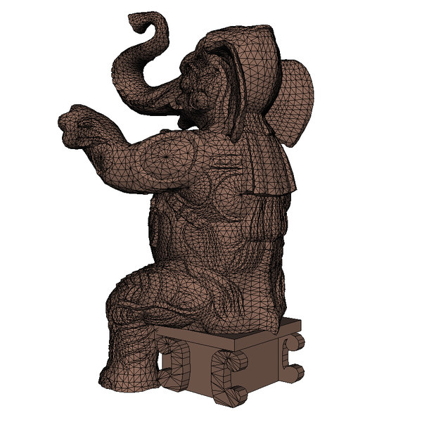 hollywood elephant statues obj