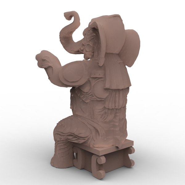 hollywood elephant statues obj