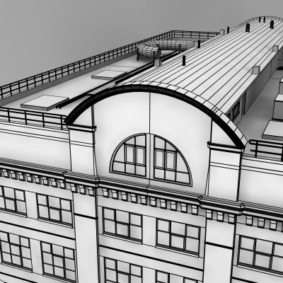 3d warehouse hotel office building model