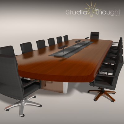 Conference Room Table And Chairs D Model Conference Room Table And Chairs D Model