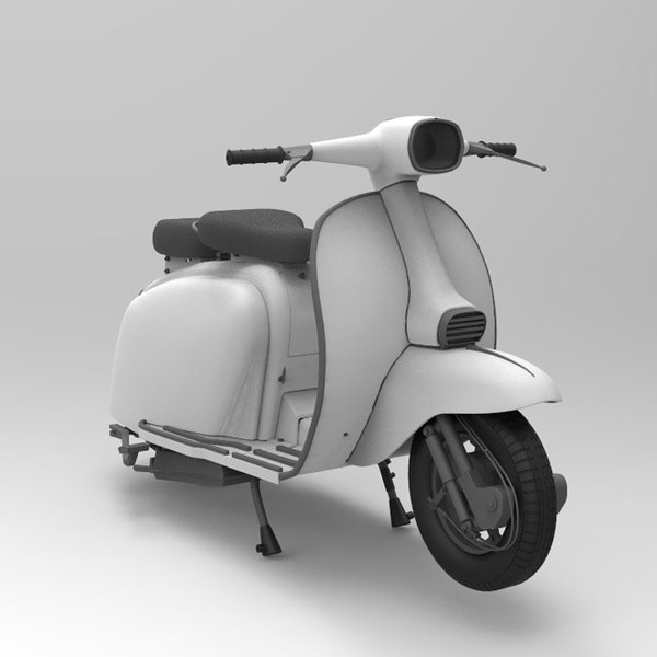 3d lambretta scooter