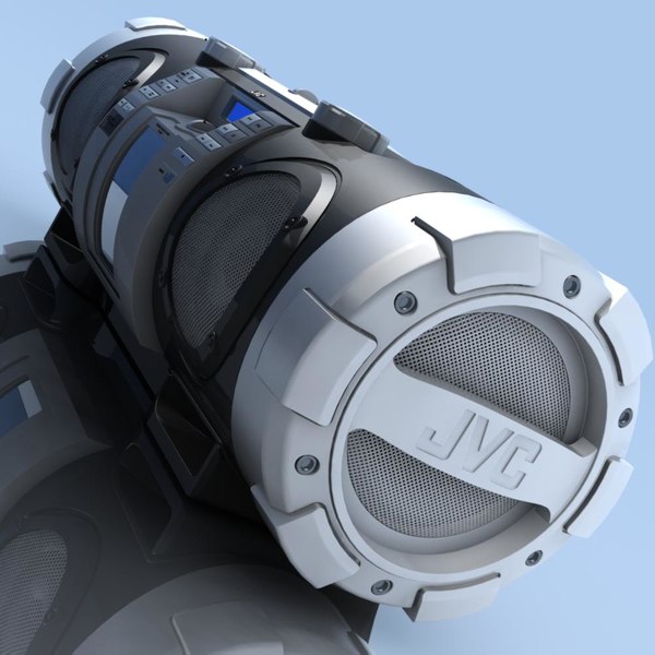 3d model of boombox jvc rv nb50