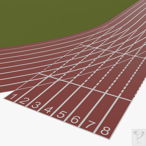 running equipment athletics 3d model