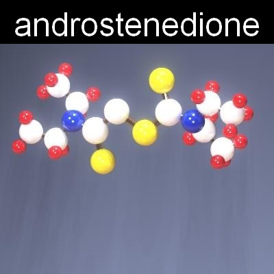molecule androstenedione 3d model