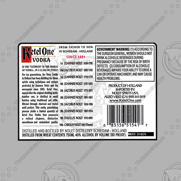 3dsmax ketel glass bottle