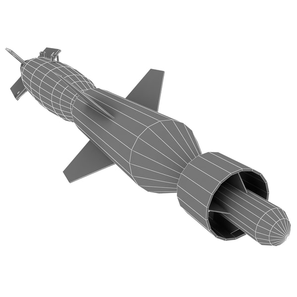 aircraft bomb gbu 16 paveway 3d model