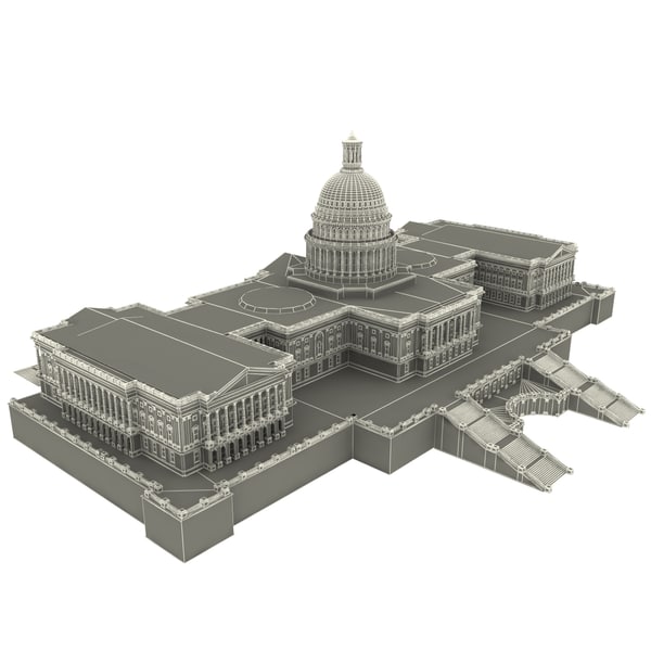 united states capitol 3d model