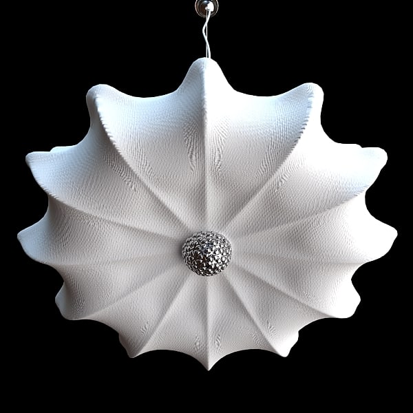 qualitative chandelier flos zeppelin 3d model